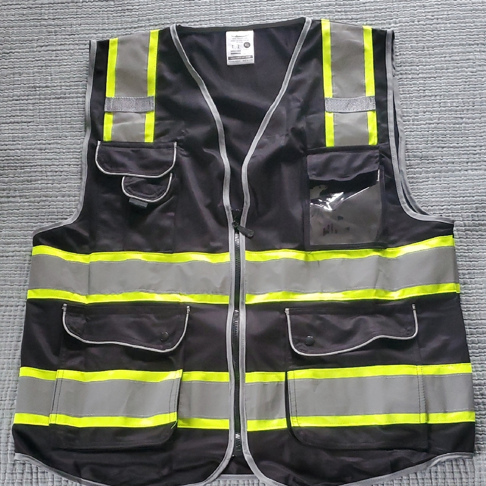 Reflective Safety Vest with Pockets